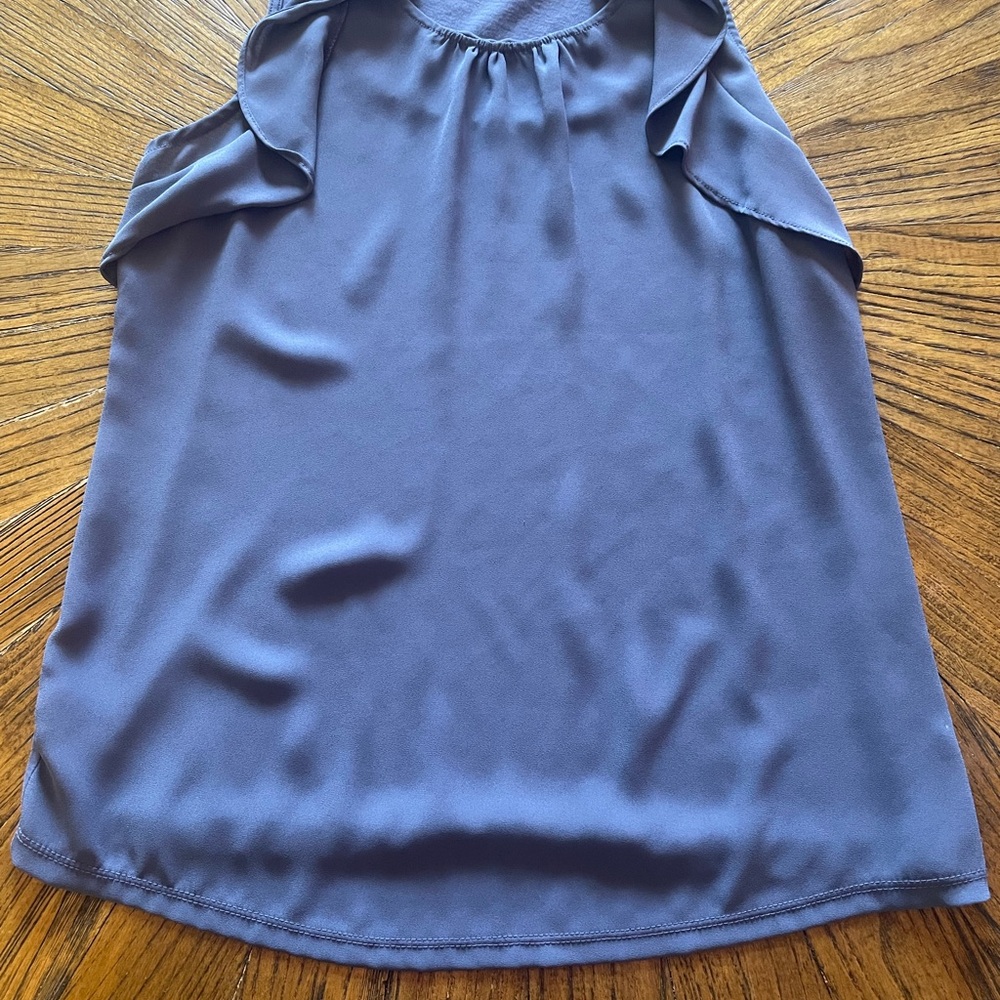 LOFT Women's Slate Blue Blouse